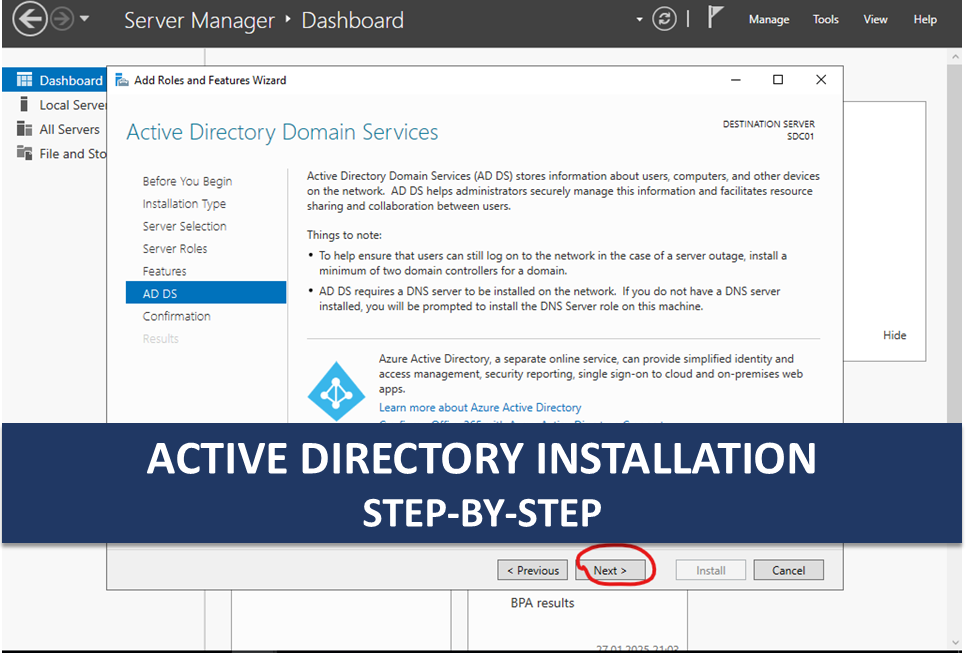 Active Directory Installation on Windows Server 2019 [Step-by-step]